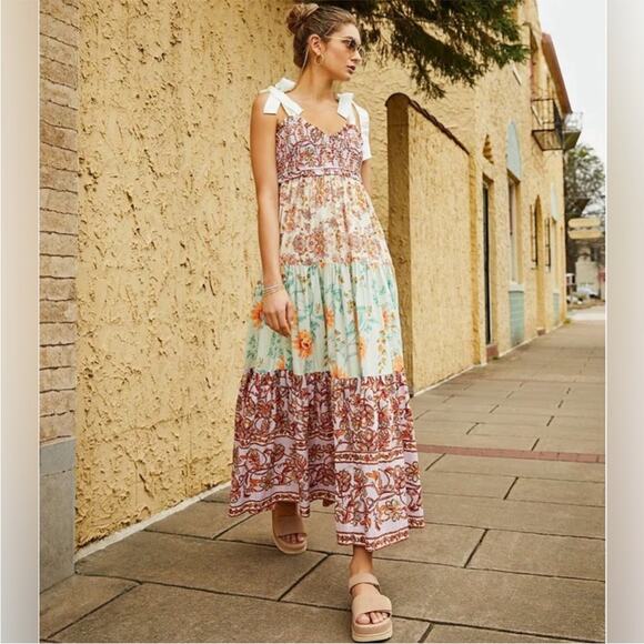 Free People Bluebell Maxi Dress Lilac - Picture 1 of 9